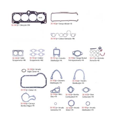 Junta Motor Santana Quantum Parati Saveiro 2.0 8V Ap 1989 Em Diante Pathway 3052