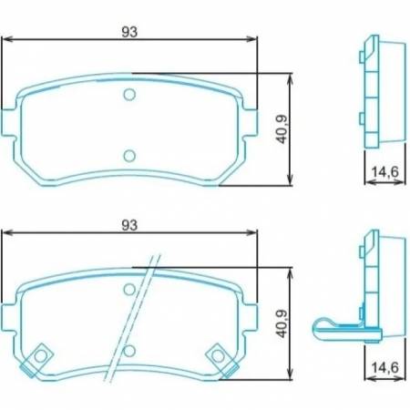 Pastilha De Freio Diant Cerato I30 2009/ Ix35 Jurid Hq2311A