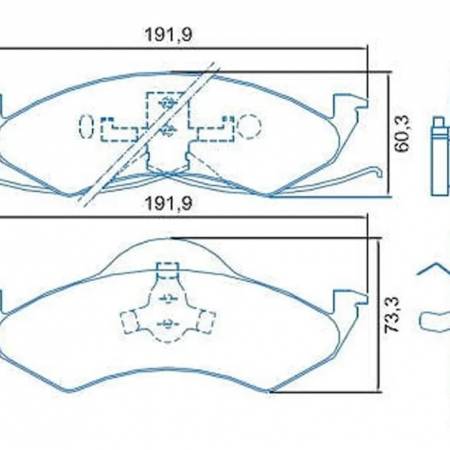 Pastilha De Freio Dianteiro Dodge Dakota 1998 A 2000 Jurid Hq2125