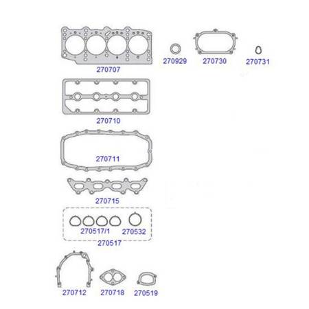 Junta Retifica Palio Siena 1.0 1.3 16V Fire Taranto 270795