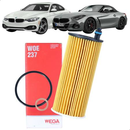 Filtro De Óleo Bmw Serie 1 120Ia Wega Woe237