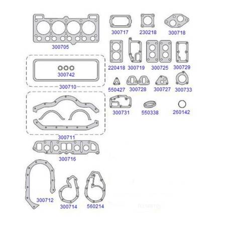 Junta Retifica Corcel Pampa Cht 1.6 83/ Taranto 300795