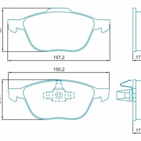 Pastilha De Freio Diant Ecosport Focus 2009/ Jurid Hq3011Pa