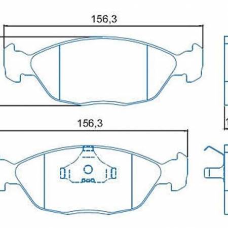 Pastilha De Freio Diant Corsa Kadet Gol Parati Jurid Hq2054
