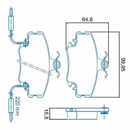 Pastilha De Freio Traseira Clio 1991/ Megane 1996/ Twingo Express Jurid Hq2063A