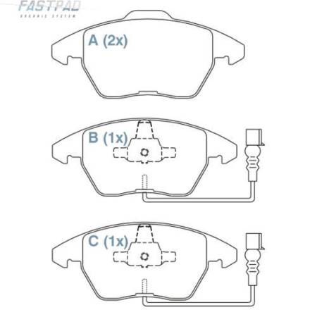 Pastilha Freio Dianteira Ceramica Tiguan 2009/ Willtec Fp613