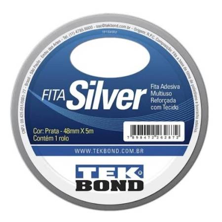 Fita Silver Tape Prata 48Mm X 5M Tekbond 2118104800