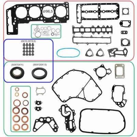 Junta Do Motor Ducato Iveco Daily 2008 3.0 16V Com Retentor Bastos 15104001Ml3R