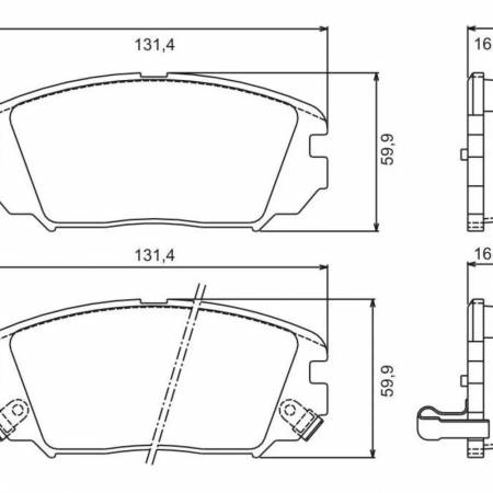 Pastilha Freio Hyundai Azera Sonata Jurid Hqj2268A