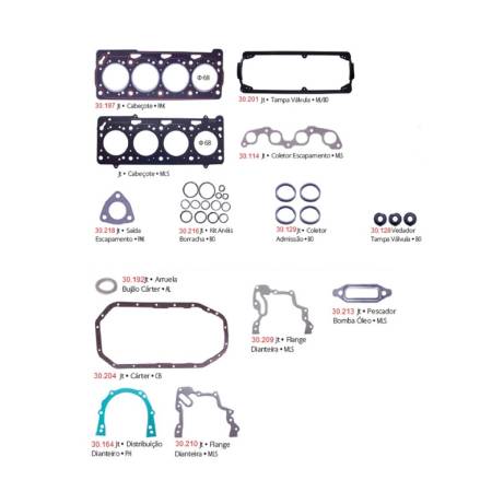 Junta Motor Gol 1000 Gol Flex 1.0 8V 1995 Em Diante Pathway 30530