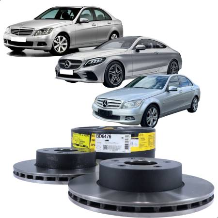 Disco De Freio Diant Mercedes Benz C180 C200 Fremax Bd6476