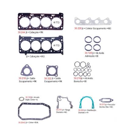 Junta Motor Kombi Flex 1.4 8V 2006 Em Diante Pathway 30585Pak