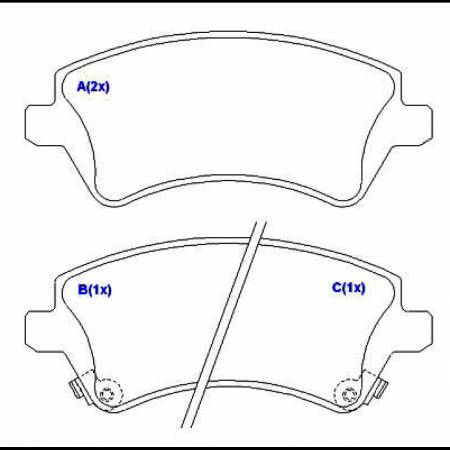 Pastilha De Freio Diant Toyota Corolla 2002/ Jurid Hq2174