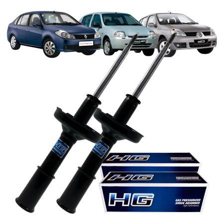 Par De Amortecedor Dianteiro Clio 1.0 2012/ Nakata Hg41227