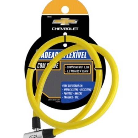 Cadeado Flexivel Gm 1,2M X 15Mm Com 2 Chaves Western Gm9605