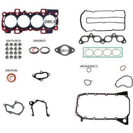 Junta Do Motor Fiesta Ka 13/ Focus 07/ 1.6 16V Flex Bastos 131084Pkr