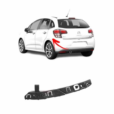 Suporte Parachoque Traseiro Citroen C3 2015/ Psa 7416S5