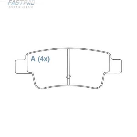 Pastilha Freio Tras Ceramica C4 Picasso 2008/ Willtec Fp896