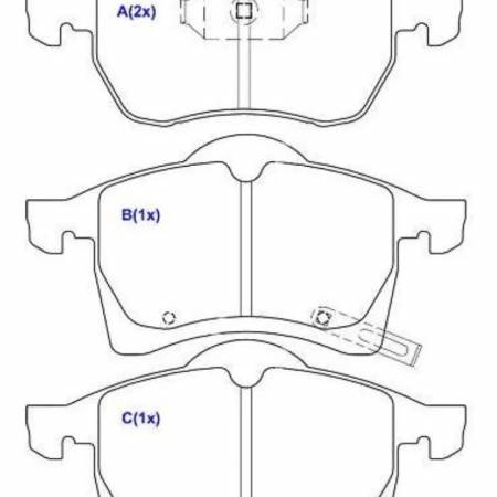 Pastilha De Freio Dianteira Astra 99/ Meriva 04/ Vectra 99/ Zafira 01/ Jurid
