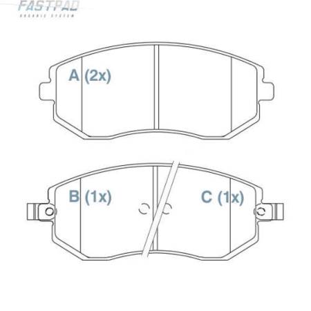 Pastilha Freio Diant Ceram Subaru Impreza 08/ Willtec Fp843
