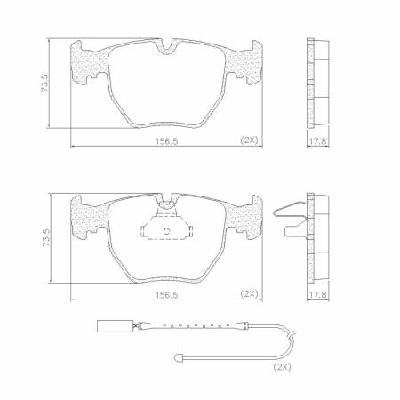 Past Fr Bmw Serie 5/7 00/ Pd1042A Serie 5/7 00/-Range Rover 04/