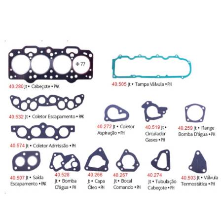 Jogo Juntas Do Cabecote Palio Uno Fiorino 1.0 1.5 8V Fiasa 1996/ Pathway 401044