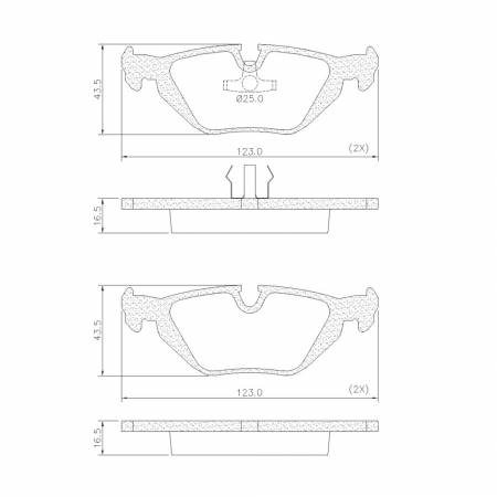Pastilha De Freio Traseira Bmw Serie 3 Z3 1991/ Frasle Pd488