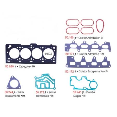 Jogo Juntas Do Cabecote Clio Megane Scenic 1.4 1.6 16V 1999/ Pathway 501011