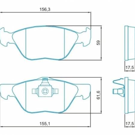 Pastilha De Freio Diant Doblo Idea Linea 10/ Jurid Hq3005Pa