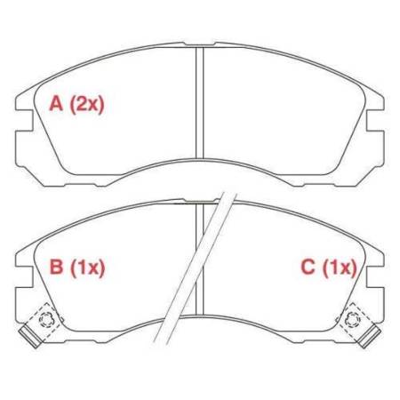 Pastilha De Freio Dianteira Pajero Space Gear Willtec Pw383