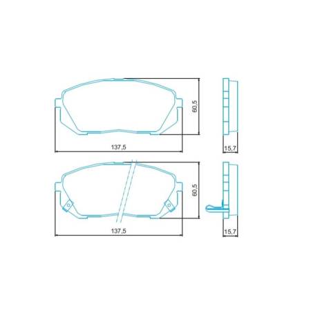 Pastilha De Freio Diant Hyundai Ix30 2.0 10/ Jurid Hq2295A