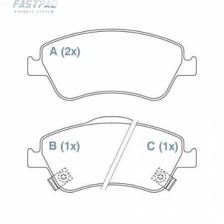 Pastilha De Freio Ceramica Corolla 2006/ Fp706 Willtec