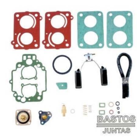 Kit Carburador Completo Vw Gol Voyage Parati 1.6 1.8 Ford Escort 1.8 Bastos 3123