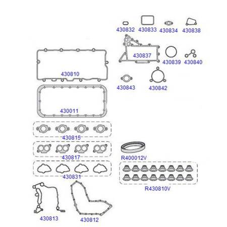 Junta Do Motor Ranger 3.0 Power Stroke Taranto 430801-R