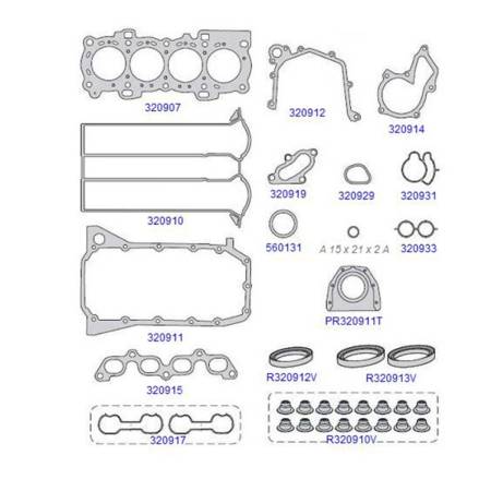 Junta Do Motor Courier Fiesta 1.4 16V Zetec Taranto 320900