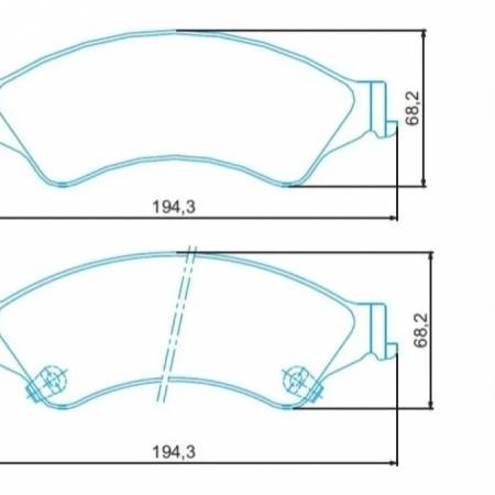 Pastilha De Freio Dianteiro Ford Ranger 2012/ Jurid Hq2293A