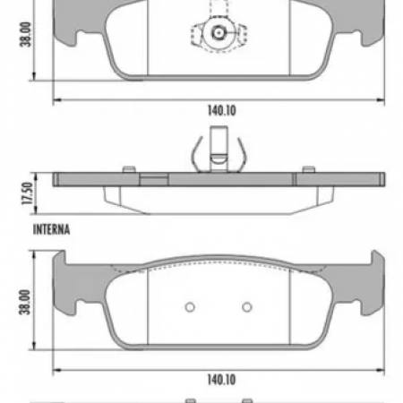 Pastilha De Freio Dianteira Logan 2014/ Sandero 2014/ Stepway Frasle Pd1483