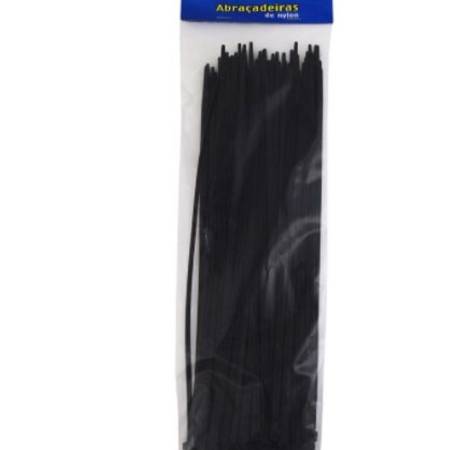 Abracadeiras De Nylon Preto 4,8X300Mm 100 Unid Western 2274