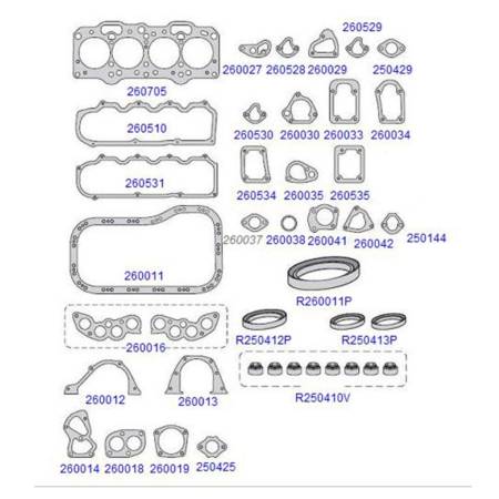 Junta Do Motor Uno Mille Motor Fiasa 1.0 8V Taranto 260700-R