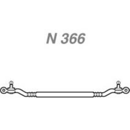 Barra De Direcao Omega Central Ld Fixa Nakata N366