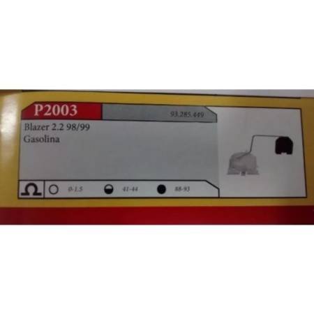 Boia Tanque Gm Blazer 2.2 Gasolina 1998/2002 Cav P2003