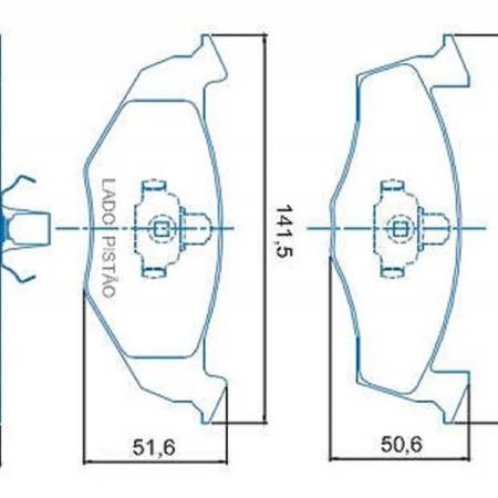 Pastilha De Freio Dianteira Polo Classic Golf 95/ Seat Cordoba Jurid Hq2109