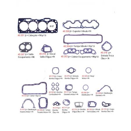Junta Motor Uno Premio Fiorino Elba 1.6 8V 1989 Em Diante Pathway 40543
