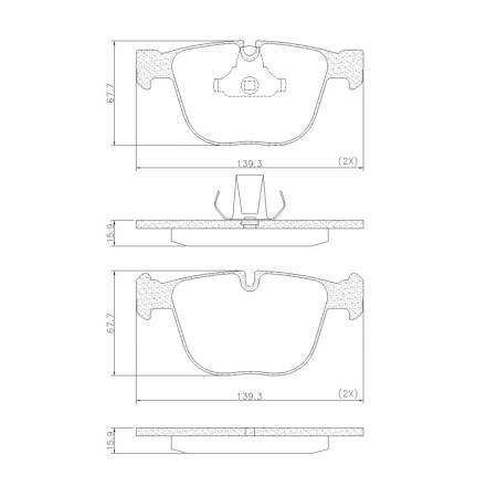 Pastilha De Freio Traseiro Bmw M3 M5 M6 X5 525I 540I 645I Fras-Le Pd1473