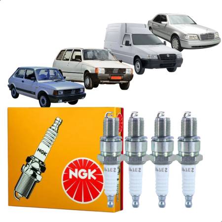 Vela De Ignição 147 Elba Fiorino Premio Uno 280S Ngk Bp7Es