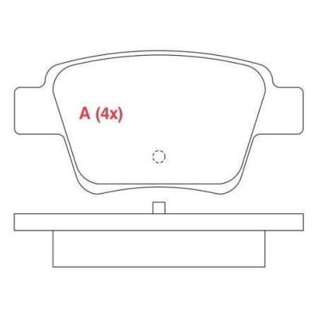 Pastilha De Freio Traseiro 307 C4 Pallas Willtec Fp161