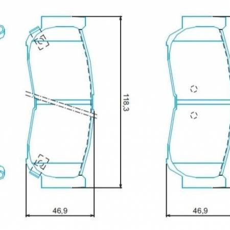 Pastilha De Freio Traseiro Santa Fe 2007/ Jurid Hq4025A