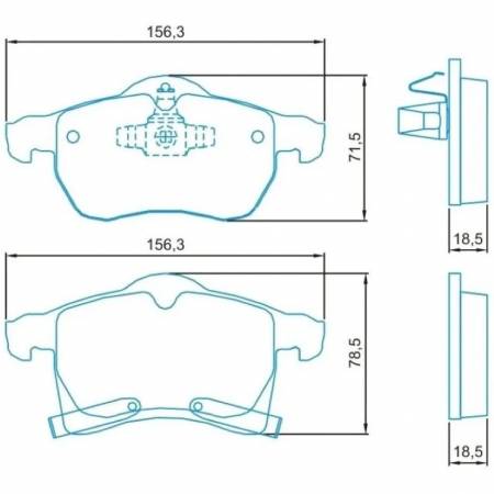 Pastilha De Freio Dianteira Astra Vectra Zafira 2010/ Jurid Hq3006Pa