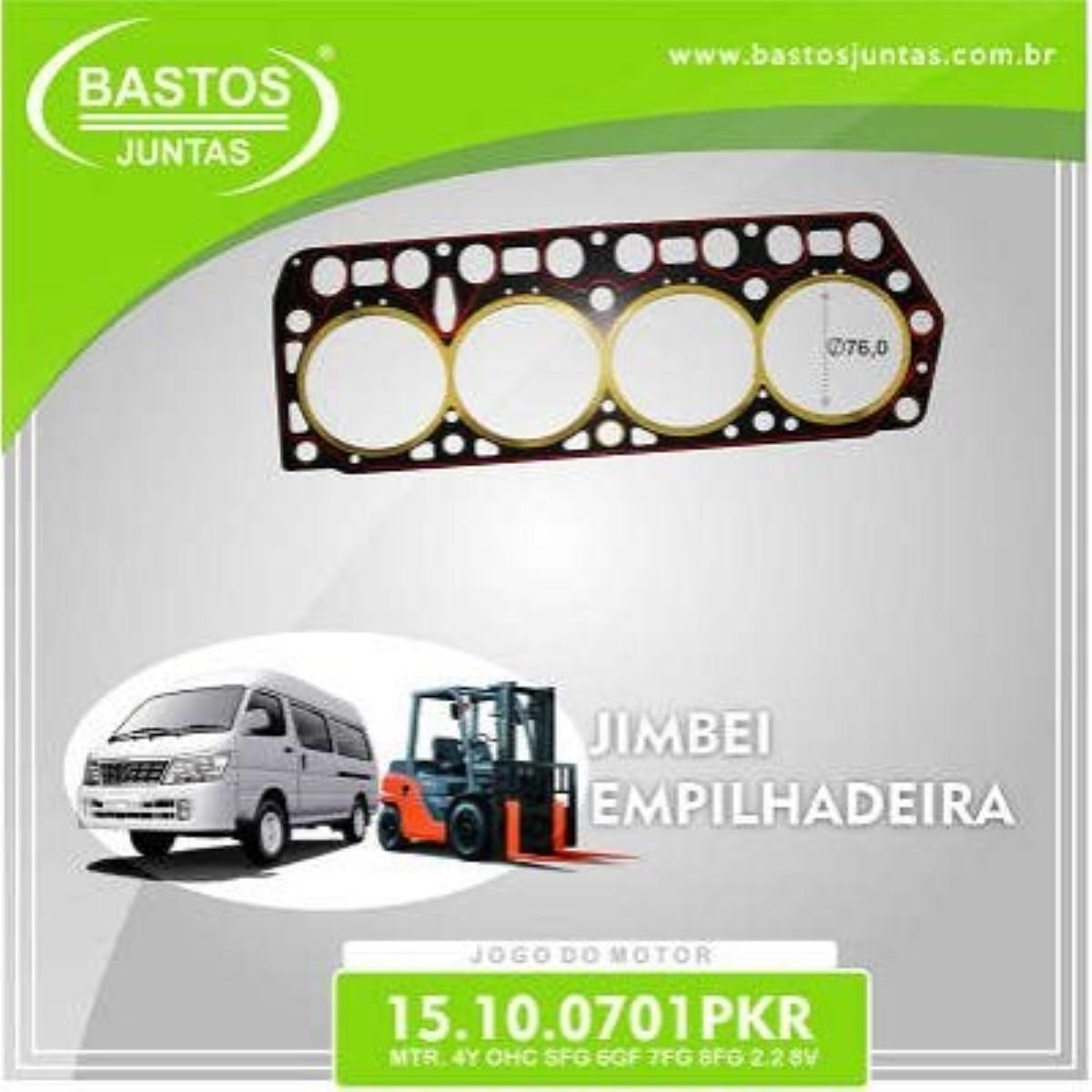 Junta Do Motor Toyota Empilhadeira Ohc Sfg 6Fg 7Fg Bastos 15100701Pkr