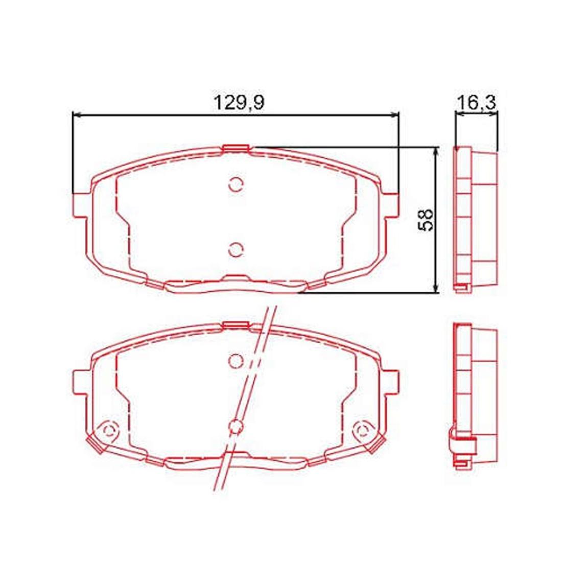 Pastilha De Freio Dianteira Hyundai I30 2.0 2010/ Jurid Hq2280A